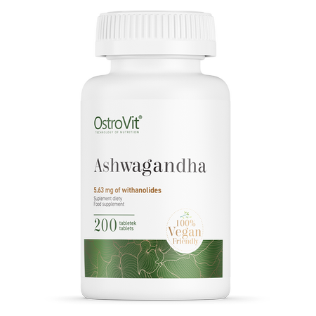 Ashwagandha, XL-pakke 200 tabletter. Veganske