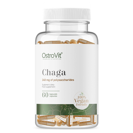 Chaga, Veganske, Hukommelses-og anti-aldrings Booster, 60 kapsler