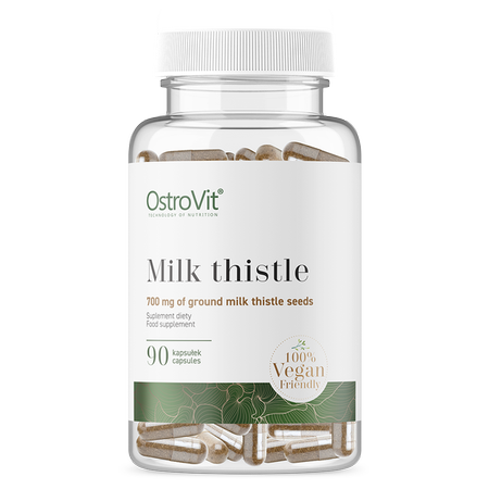 Milk Thistle, Marietidsel. Veganske, 90 kapsler