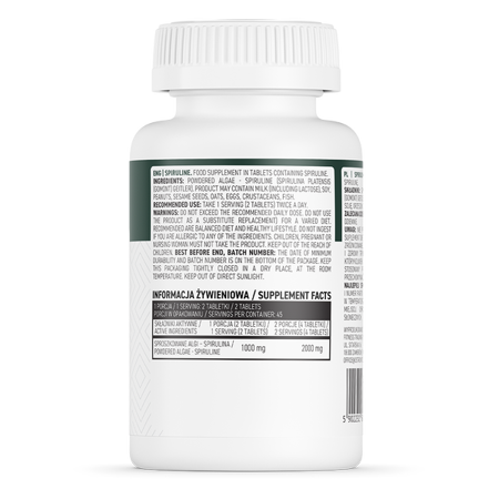 Spirulina, Superfood, Anti-oxidanter. 90 tabletter