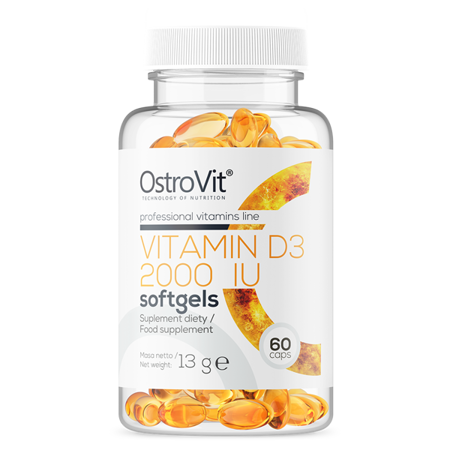 (BLACK FRIDAY!) D-Vitamin D3 2000 IU, 50 mcg, 60 stk. softgels