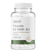 D-Vitamin D3 4000 IU, Veganske, 100 mcg, + K2. 120 kapsler